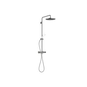 Colonne de douche avec thermostat de douche sans douchette - Dark Platinum brossé - 34 460 979-99