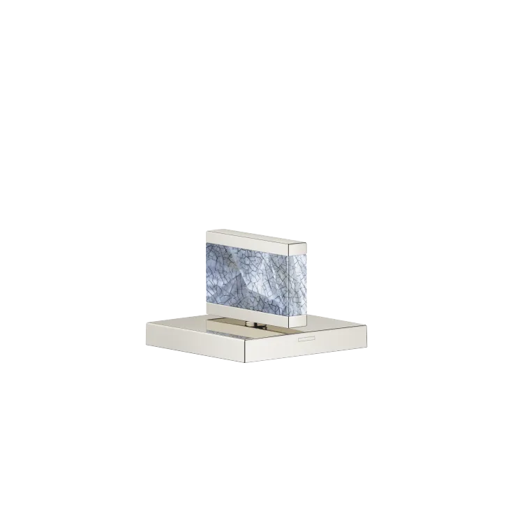 Poignée Nature Squared Pearl Shell Callisto Black - Platine - XV-01 4762