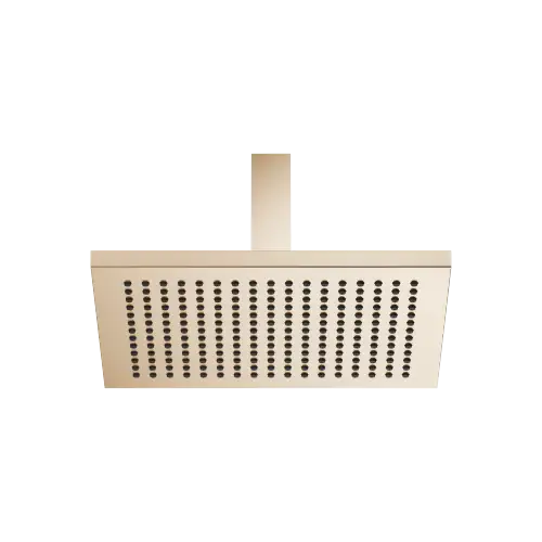 Rainshower with ceiling fixing FlowReduce 300 x 240 mm - Brushed Light Gold (PVD) - 28 770 980-27 0050