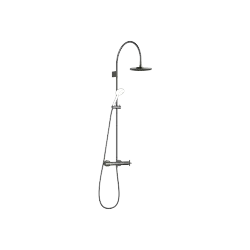 TARA Showerpipe mit Brause-Thermostat ohne Handbrause FlowReduce 220 mm - Dark Chrome - 34 463 892-19