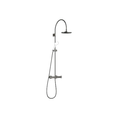 TARA Showerpipe mit Brause-Thermostat ohne Handbrause FlowReduce 220 mm - Dark Chrome - 34 463 892-19