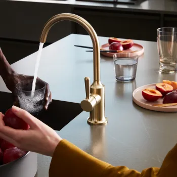Dornbracht vaia design series bar tap experience kitchen kitchen faucet brushed durabrass