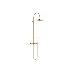 TARA Showerpipe with shower mixer without hand shower 300 mm - Brushed Durabrass (23kt Gold) - 26 622 892-28