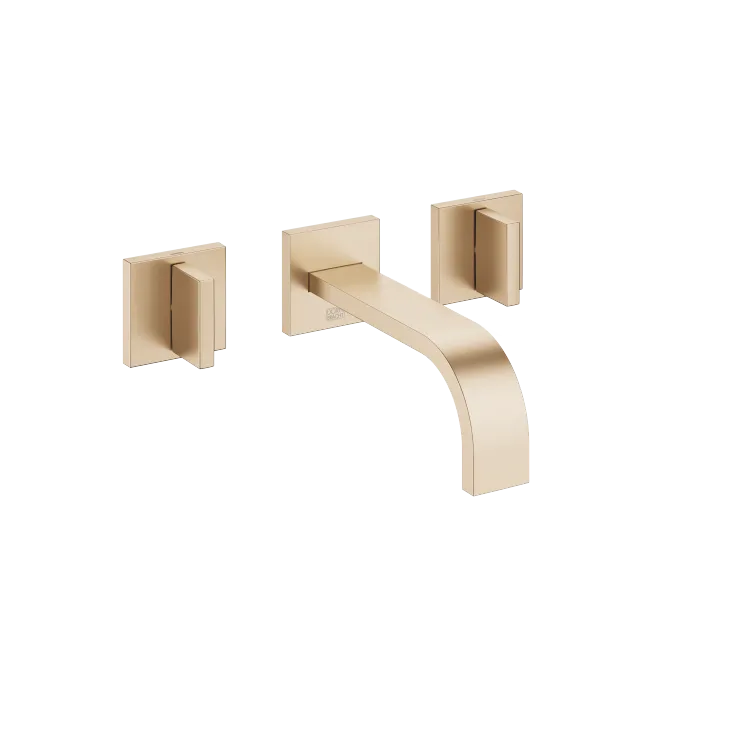 MEM Wall-mounted basin mixer without pop-up waste - Brushed Champagne (22kt Gold) - 36 707 782-46