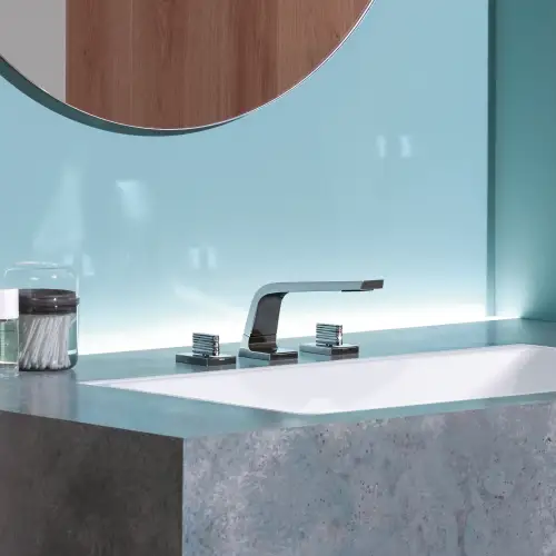 CL.1 Deck-mounted basin spout without pop-up waste - Brushed Dark Platinum - 13 714 705-99