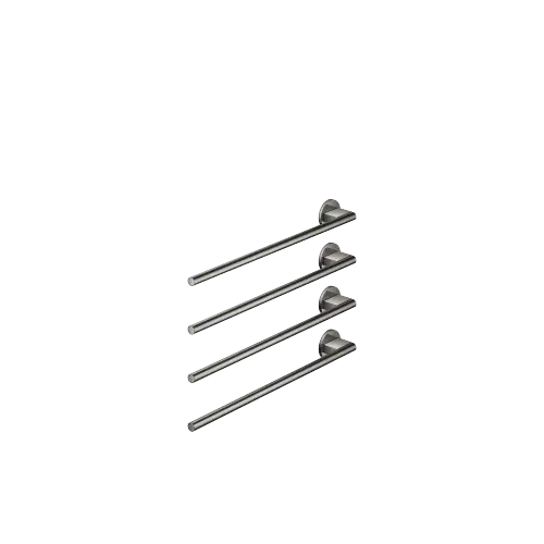 Towel warmer , 4-fold , projection left , without control element - Dark Chrome - 83 304 979-19