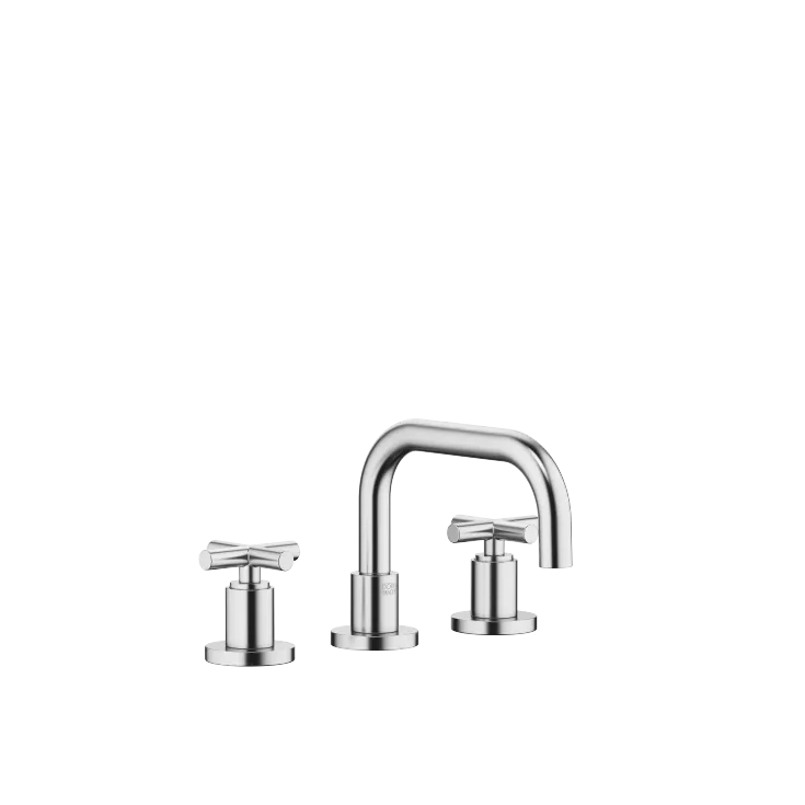 TARA Batería americana de lavabo con válvula automática - Cromo cepillado - 20 705 892-93
