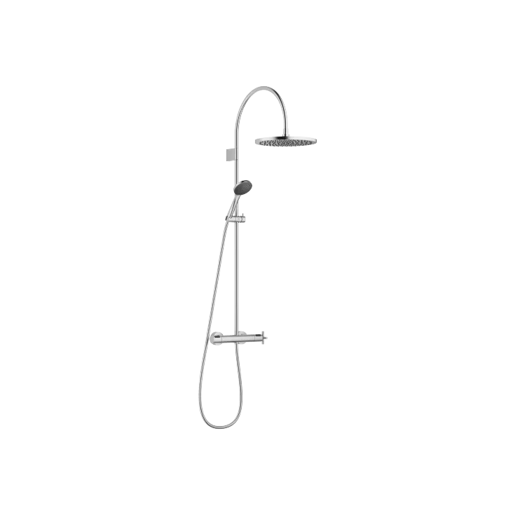 Colonne de douche avec thermostat de douche avec douchette à main - Set contenant 2 articles