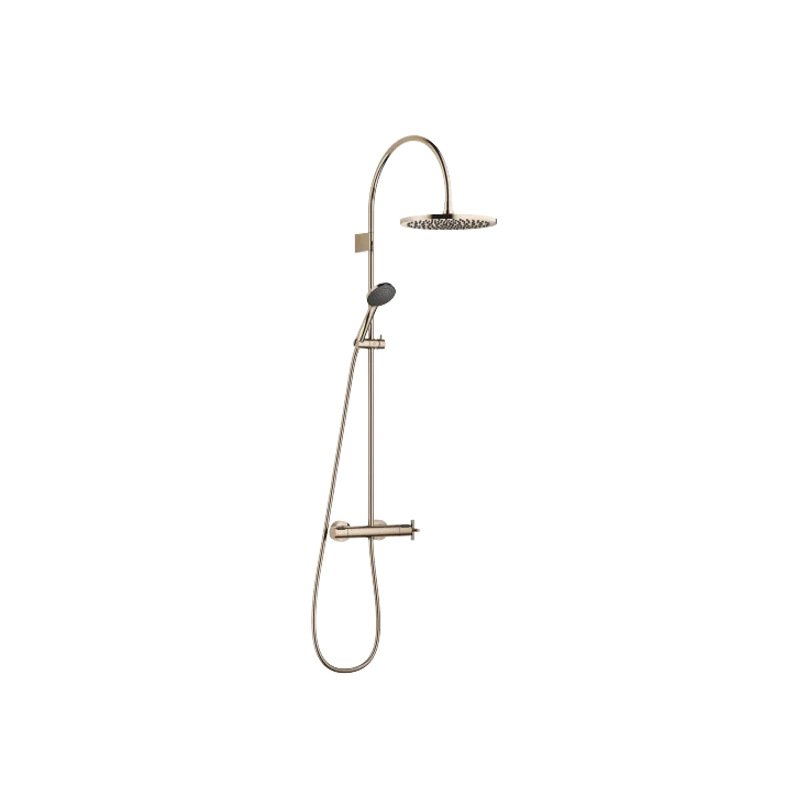 Colonne de douche avec thermostat de douche avec douchette à main - Set contenant 2 articles