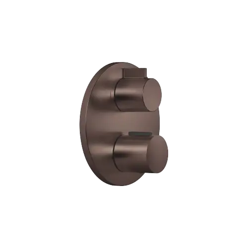 Concealed thermostat with two function volume control - Brushed Dark Bronze (PVD) - 36 426 970-43