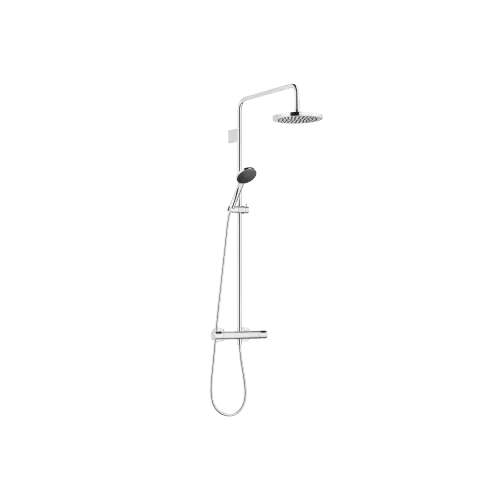Showerpipe with shower thermostat with hand shower set FlowReduce 220 mm - Chrome - 34 463 832-00 0070