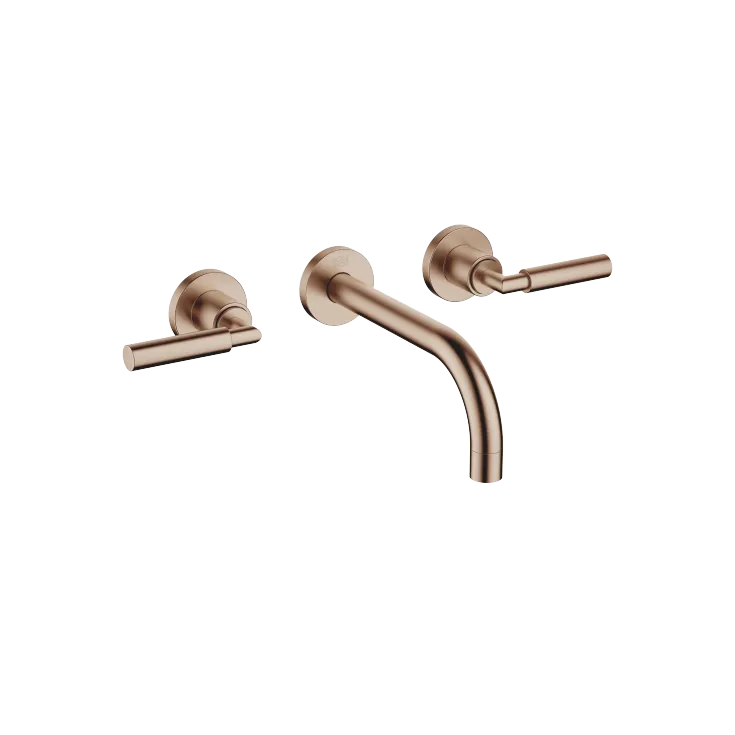 TARA Wall-mounted basin mixer without pop-up waste - Brushed Bronze - 36 712 882-42