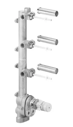 xTOOL Concealed thermostat rough with three volume controls - - 35 547 970-90 0010