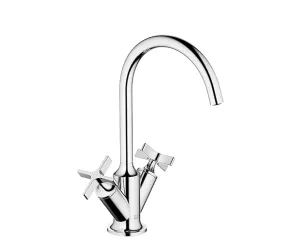VAIA Single-hole basin mixer with pop-up waste - Brushed Durabrass (23kt Gold) - 22 513 809-28 0010