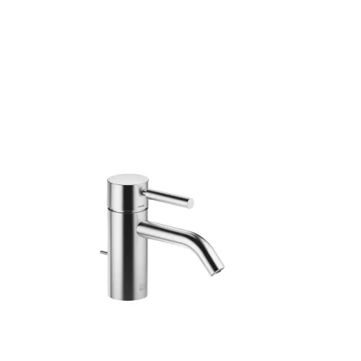 META Brushed Chrome Washstand faucets: Single-lever basin mixer with pop-up waste