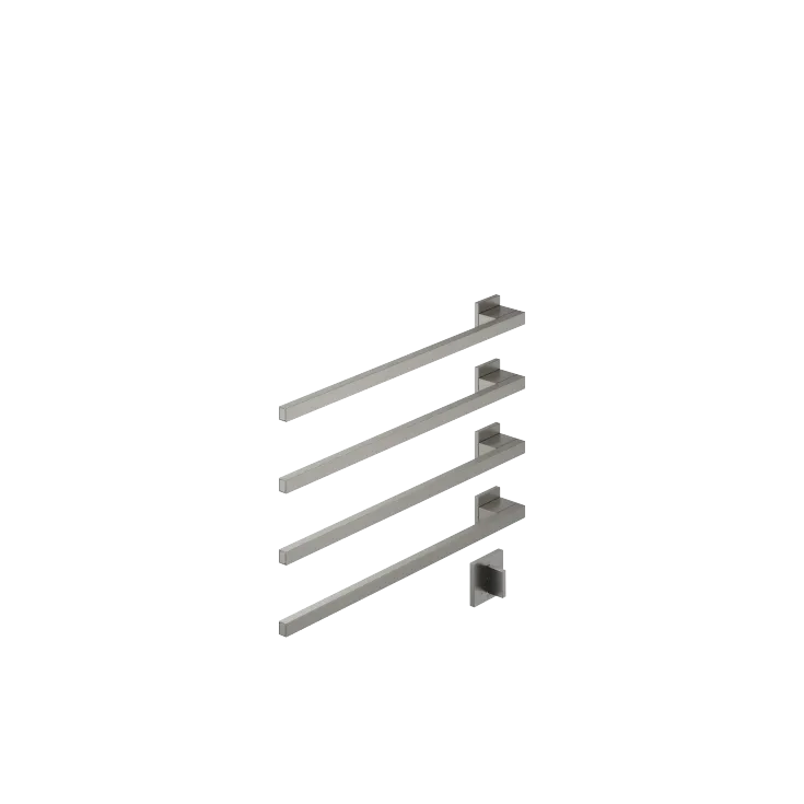 Towel warmer , 4-fold , projection left , with control element - Set containing 2 articles