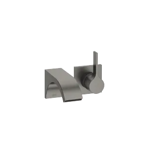 CYO Wall-mounted single-lever basin mixer without pop-up waste - Brushed Dark Platinum - 36 860 811-99