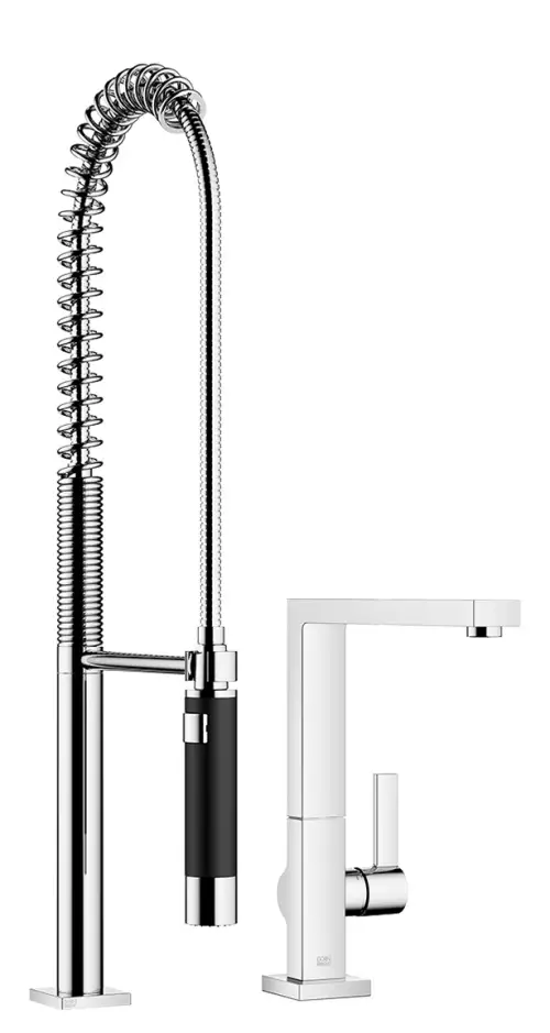 LOT Single-lever mixer with Profi spray set - Chrome - Set containing 2 articles