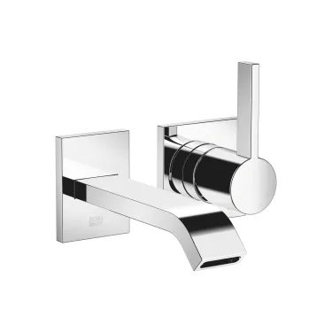 Wall-mounted single-lever basin mixer without pop-up waste - 36 861 670-00