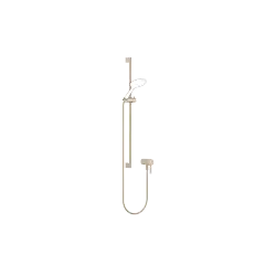 Concealed single-lever mixer with integrated shower connection with shower set without hand shower - Brushed Champagne (22kt Gold) - 36 110 970-46