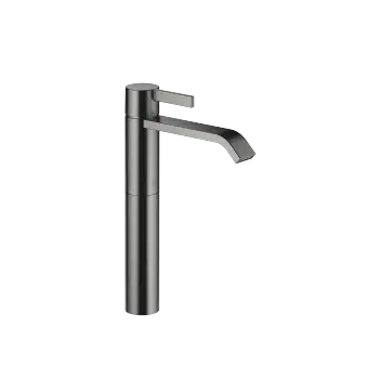 IMO Miscelatore monocomando lavabo con base rialzata senza piletta - Dark Platinum spazzolato - 33 537 671-99