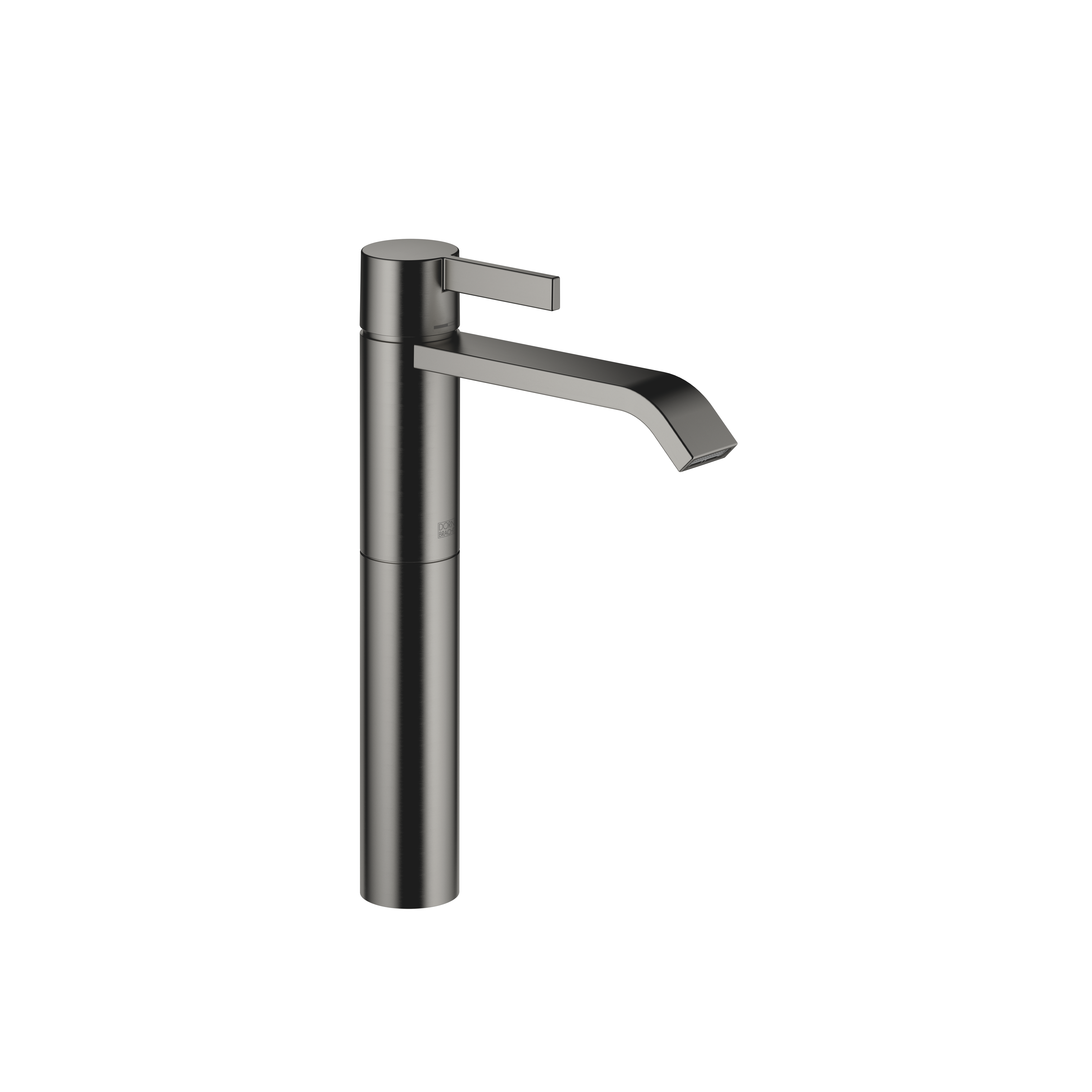 IMO Brushed Dark Platinum : Single-lever basin mixer with raised