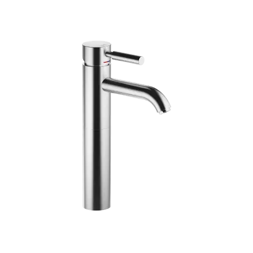 EDITION PRO Single-lever basin mixer with raised base without pop-up waste - Brushed Chrome - 33 537 626-93