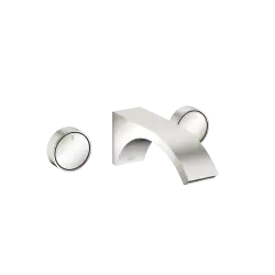 CYO Batteria tre fori incasso muro senza piletta - platinato / platinato opaco - Set contenente 2 articoli