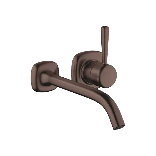 COYA Wall-mounted single-lever basin mixer without pop-up waste - Brushed Dark Bronze (PVD) - 36 861 404-43