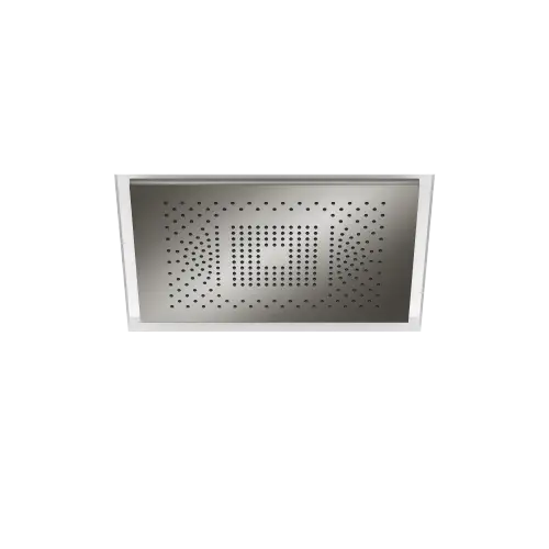 SERENITY SKY Panel de lluvia para montaje empotrado en techo con luz FlowReduce - Dark Chrome - 41 773 979-19