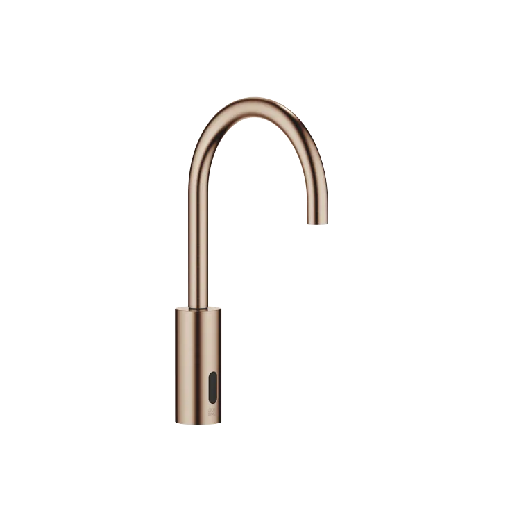 Robinetterie de lavabo avec fonction d’ouverture et de fermeture électronique sans garniture d’écoulement - Bronze brossé - 44 521 660-42 0010