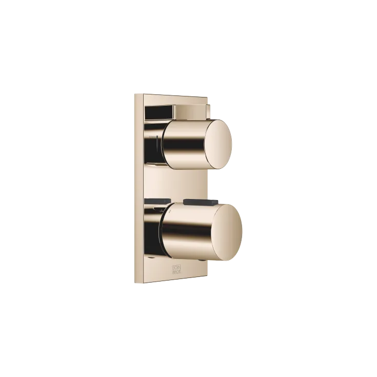 Concealed thermostat with two function volume control - Champagne (22kt Gold) - 36 426 670-47