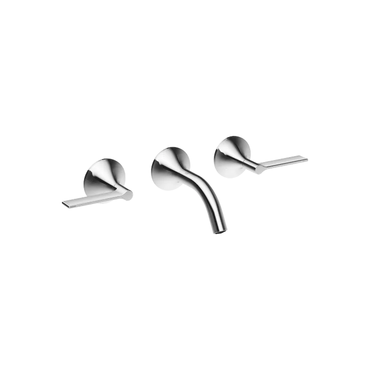 VAIA Wall-mounted basin mixer without pop-up waste - Chrome - 36 702 819-00