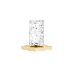 Handle Glass Design ICE medium - Brushed Durabrass (23kt Gold) - XV-01 4980
