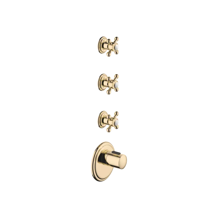 MADISON xTOOL Thermostat module with 3 valves - Durabrass (23kt Gold) - Set containing 4 articles