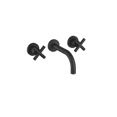 TARA Wall-mounted three-hole lavatory mixer without drain - Matte Black - 36 707 892-33 0010