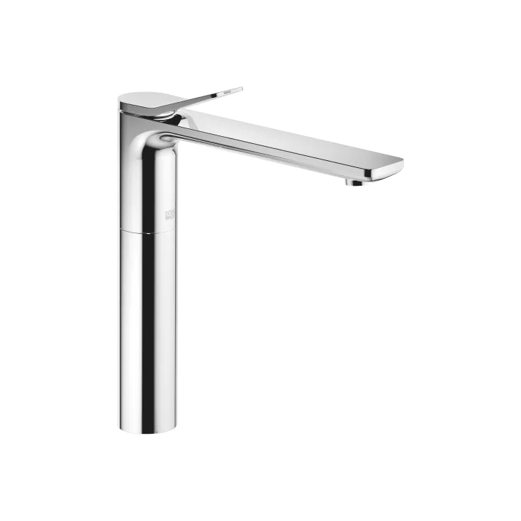 LISSÉ Single-lever basin mixer with raised base without pop-up waste - Chrome - 33 537 845-00
