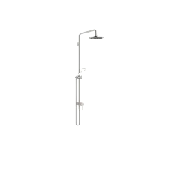 Showerpipe with single-lever shower mixer without hand shower - Platinum - 36 112 970-08