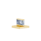 Handle Nature Squared Pearl Shell Callisto Black - Brushed Durabrass (23kt Gold)