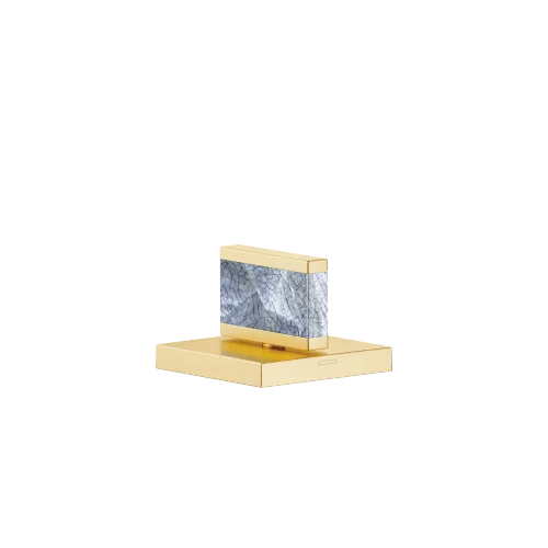 Manopola Nature Squared Pearl Shell Callisto Black - Ottone spazzolato (Oro 23k) - XV-01 4637