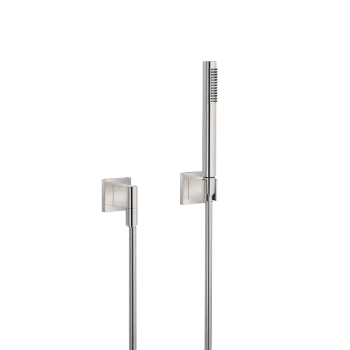 Hand shower set with individual rosettes - Platinum - 27 808 980-08