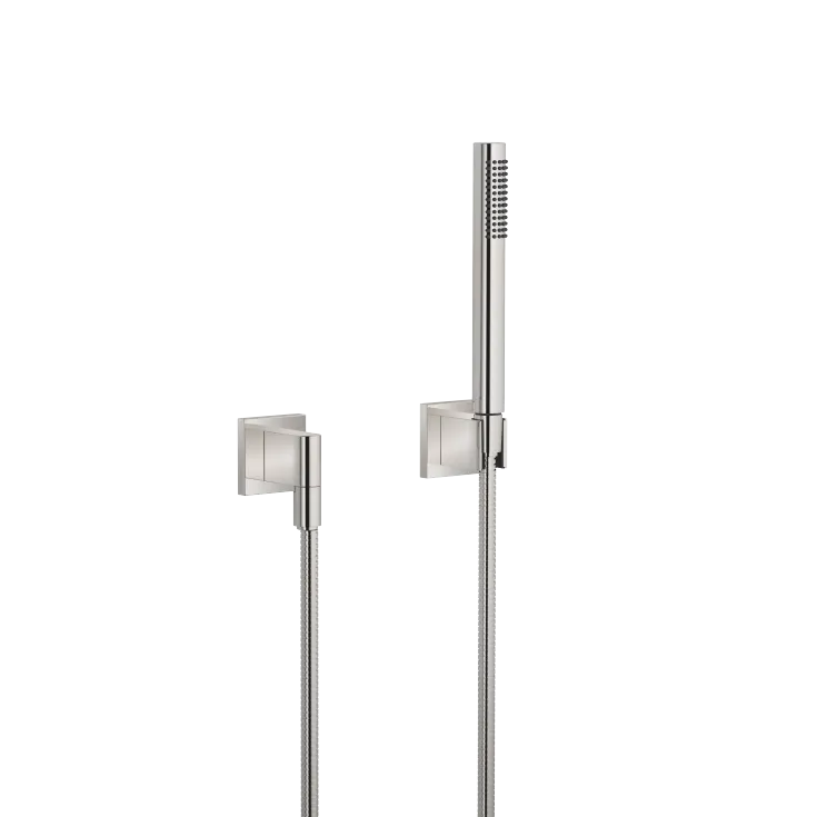 Hand shower set with individual rosettes - Platinum - 27 808 980-08
