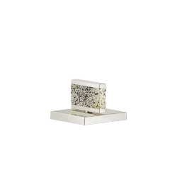 Manopola Nature Squared Eggshell Snakeskin Black - Platinato - XV-01 4759