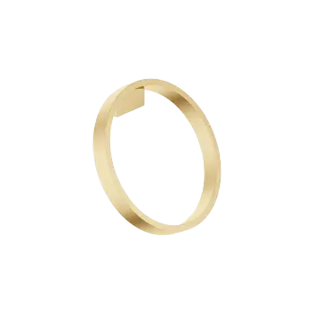 CYO Brushed Durabrass (23kt Gold) : Towel ring round
