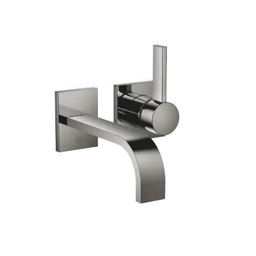 MEM Mitigeur monocommande de lavabo mural sans garniture d’écoulement - Dark Chrome - 36 860 782-19