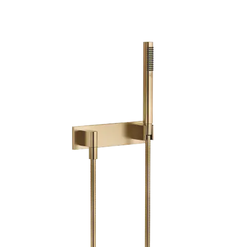 Hand shower set with cover plate - Brushed Dark Brass (PVD) - 27 818 980-39 0050