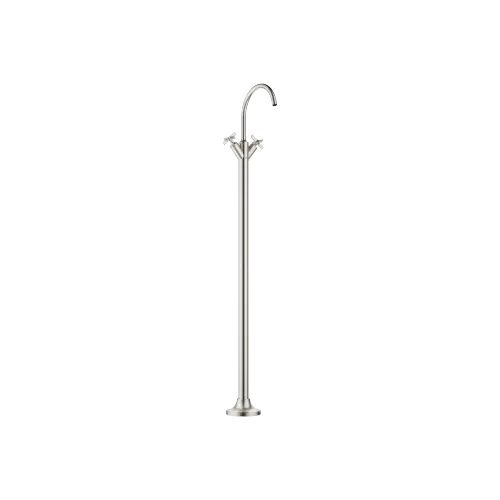 VAIA Single-hole basin mixer with stand pipe without pop-up waste - Brushed Platinum - 22 585 809-06