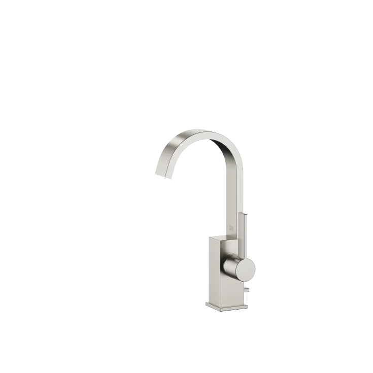 MEM Mitigeur monocommande de lavabo avec garniture d'écoulement - Platine brossé - 33 502 782-06
