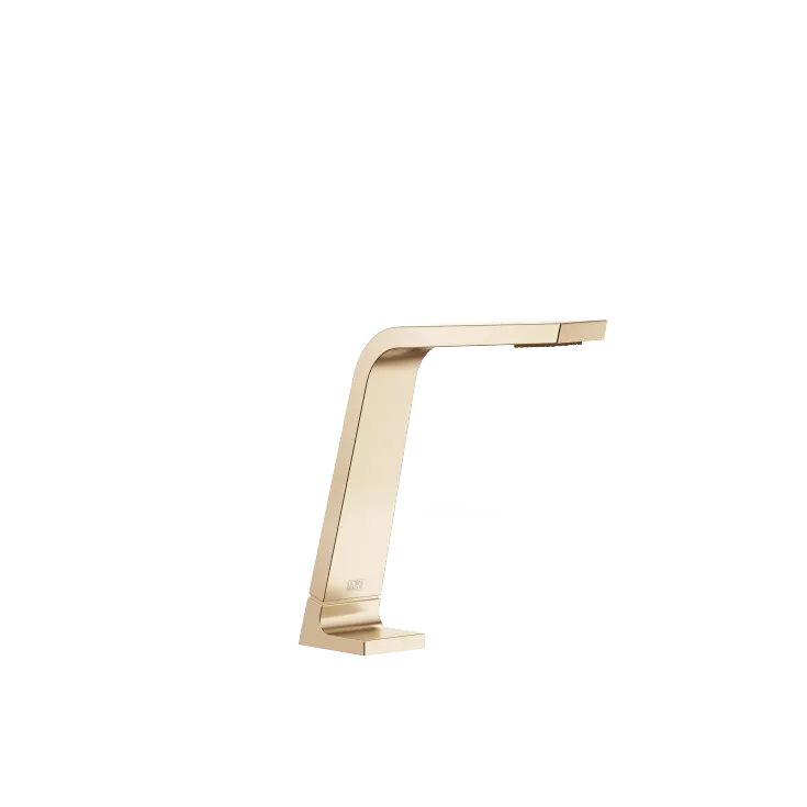 CL.1 Bec déverseur pour lavabo, montage sur gorge sans garniture d’écoulement - Champagne brossé (Or 22cts) - 13 715 705-46