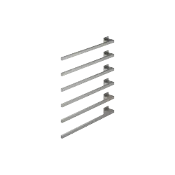 Towel warmer , 6-fold , projection left , without control element - Brushed Dark Platinum - 83 306 980-99